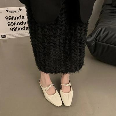 Обувь для женщин 2024 Высококачественные мюли женские тапочки модные легкие дикие повседневные тапочки женские однотонные закрытые туфли женские