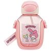 Skater Water Bottle with Straw 530ml Straw Water Bottle One Push My Melody Ushiro Shiro Sanrio Children's PDSH6DX-A