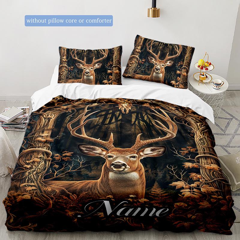 Yellowdeer Customize Your Name Duvet Cover Soft Bedding Set For Bedroom Guest Room And Dorm Decoration Threepiece Set Includes 1 Duvet Cover 2