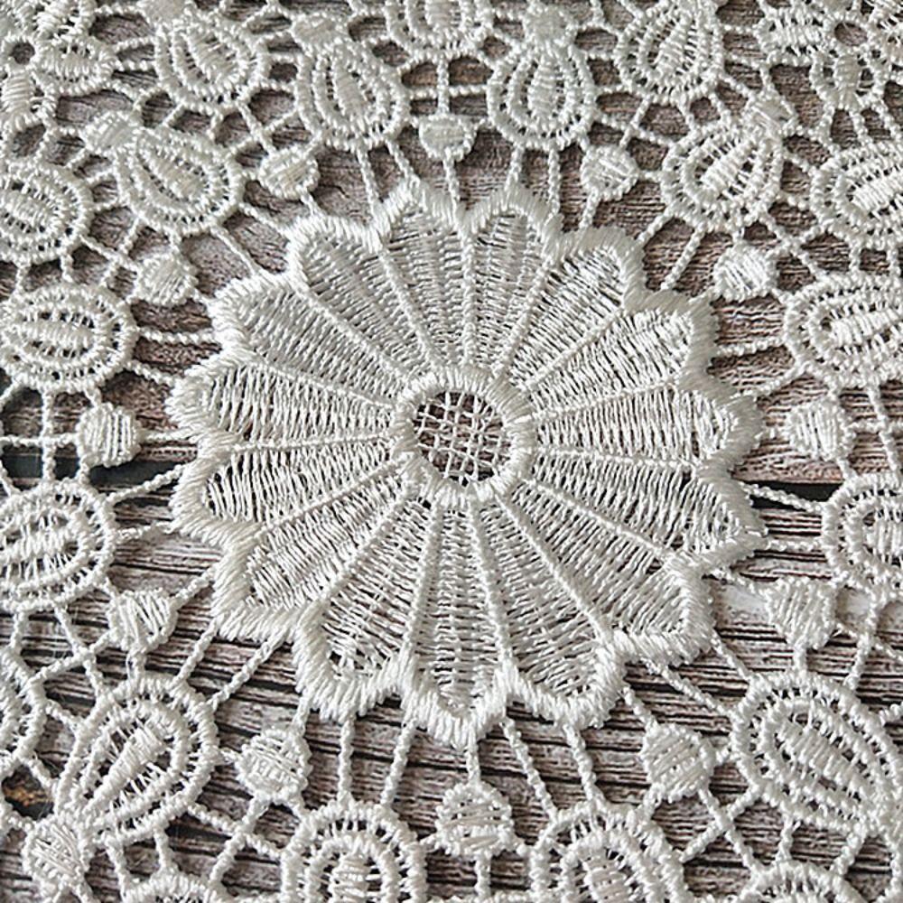 Hollow Delicate Cup Mat Lace Table Decoration Embroidery Flower Pad Placemat Doily Coaster