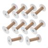 10x Paper Sewing Spools, Weaving Bobbins Manual Thread String Bobbin for Ribbon Yarn