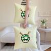 Mushroom Christmas Outfit Pillow Case Sofa and Living Room Decorative Cushion Covers Dust-proof and Mite-proof Invisible Zipper