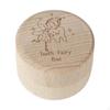 Baby Tooth Keepsake Box First Collection Memorial Portable Wooden Container Case