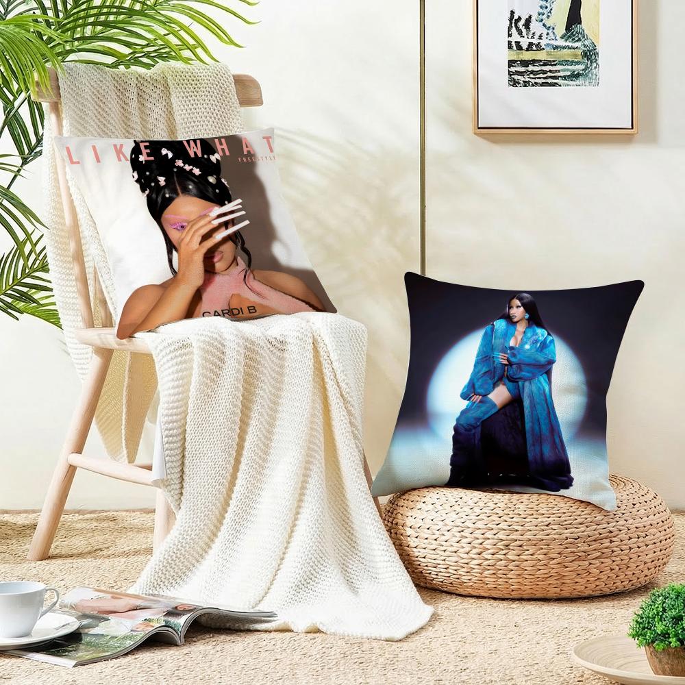 HipHop BBCardi BS Cushion Cover Breathable and skinfriendly linen pillowcase square removable and washable cushion