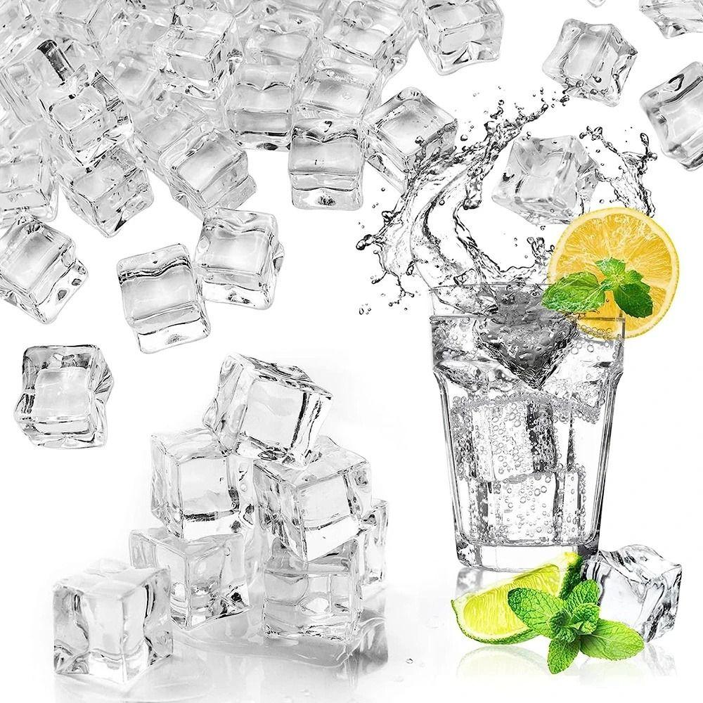 Drinks Decoration DIY Accessories Artificial Ice Simulate Ice Cubes Acrylic Cubes Fake Crystal