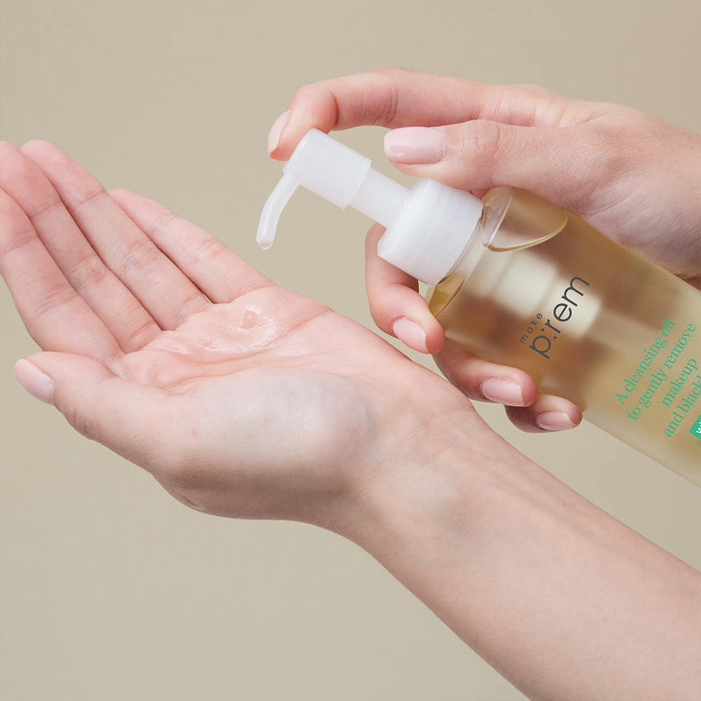 MAKE P:REM Safe Me Relief Moisture Cleansing Oil 210ml Jojoba Sunflower Blackhead Pore Makeup Remover