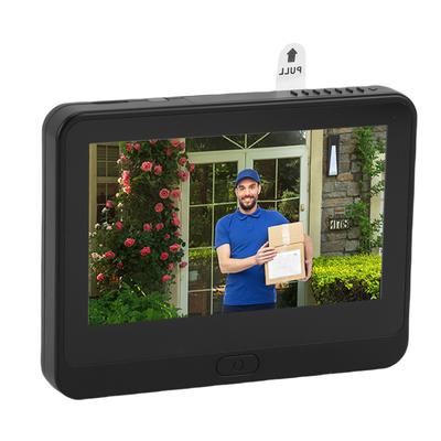 Глазок Камера 1080P 4,3-дюймовый Цветной ЖК-экран Двусторонняя Связь PIR Обнаружение Человека Цифровой Дверной Глазок для Дома