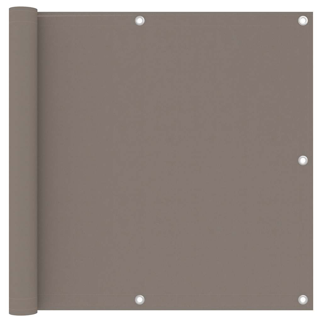 Balcony Privacy Screen Taupe 90 x 300 cm Oxford Fabric