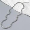 Trendy Hip -hop Necklace Boys Dual -weaving Chain Twist Rope Necklace