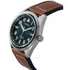 Citizen Eco-Drive Super Titanium Leather Strap Green Dial BM8560-11X 100M Men's Watch