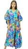 Women's Cotton V Neck Kimono Easy Wear Kaftan Dress Bathing Suit Cover Up Caftan