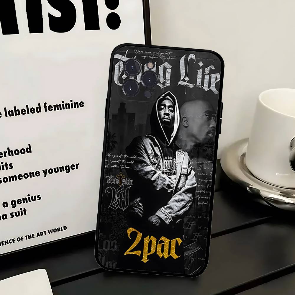 Rapper 2pac Singer Tupac 2 Phone Case For IPhone 17 16 Pro Max 15 14 13 12 11 Mini PLUS Cover