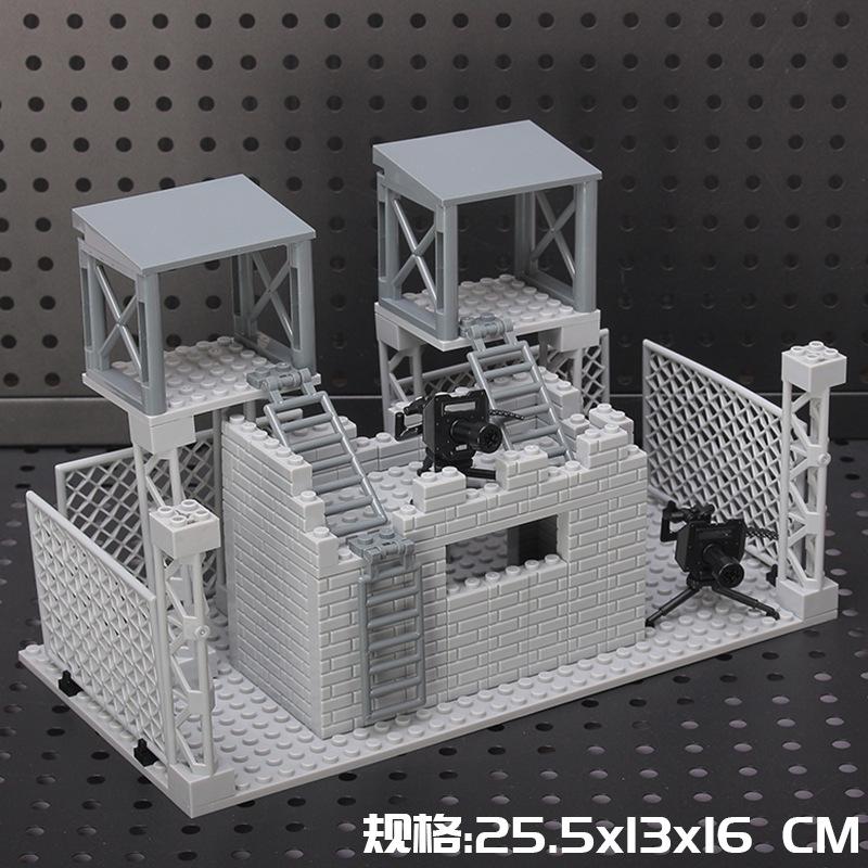Конструктор для самостоятельной сборки модель из строительных блоков MOC сцена оружейная военная база подарок на день рождения ребенка Детские развивающие игрушки