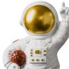 -Смоляная статуэтка Космическая фигурка Фигурка космонавта Украшение Скульптура для детской комнаты Книжной полки, Спальни,