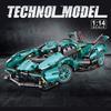 Киберпанк 911 Lamborghini и Koenigsegg Спортивные Автомобили Строительные Блоки: Игрушка-модель на радиоуправлении