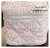 2024 Floral Cotton Quilted Large Capacity Cosmetic Handheld Storage Bag