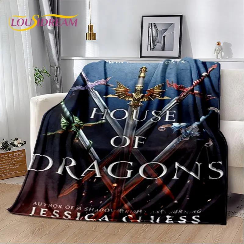 Мягкое плюшевое одеяло House of The Dragon, Фланелевое одеяло-плед для гостиной, спальни, кровати, дивана, пикника, Покрытие для детей