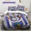 RSC Anderlecht  Узорный Комплект Постельного Белья Одеяло  Домашний Декор  Подарок (1 пододеяльник + 2 наволочки без наполнителя)