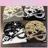 Halloween Skull Ghost Star Knit Hat With Warmth For Winter Adults And Teens