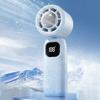 Cool Handheld Small Fan High-speed Intelligent Digital Display Desktop Student Dormitory Silent Long Lasting Handheld Small Fan
