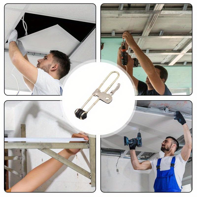 Подвесные потолочные зажимы Установить потолочный зажим и монтажные клипсы для плитки Подвесной потолок Ручные инструменты Многофункциональная установка