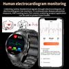 SACOSDING ЭКГ + PPG Смарт-часы Кислород в крови Артериальное давление Температура тела Мониторинг здоровья Bluetooth Вызов Смарт-часы для мужчин