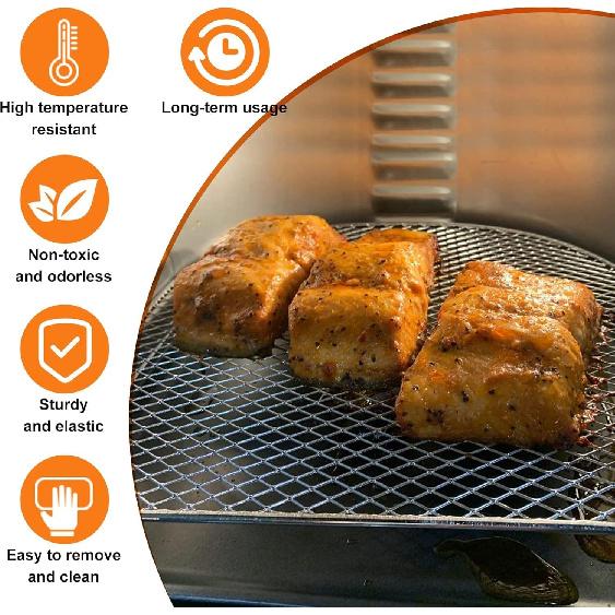 Решетка для аэрофритюрницы для духовки, 3 шт. Аксессуары для аэрофритюрницы и духовки, Решетка для дегидратора, Запасной лоток, Охлаждающие решетки для аэрофритюрницы Chefman 6,3 л, Power XL