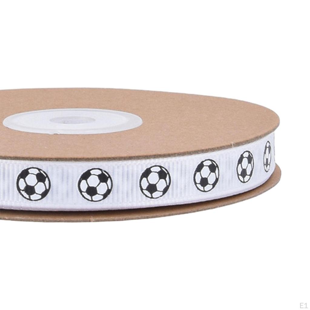 Футбольная лента длиной 19,9 ярда шириной 1 см со спортивным рисунком для рукоделия, подарочной упаковки