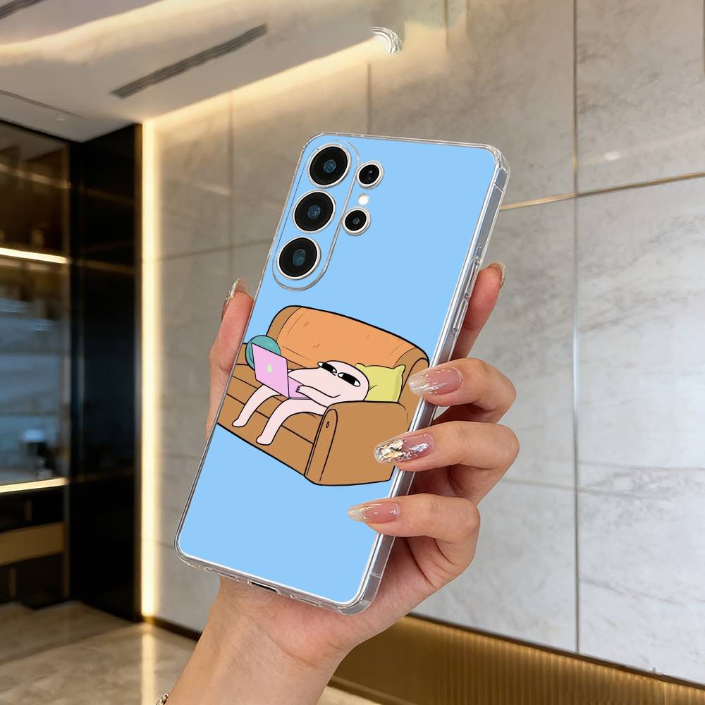 C-Cartoon- Ketnipz Милый чехол для телефона Samsung S25, S24, S21, S22, S23, S30, Ultra, S20, Plus, Fe, Lite Прозрачная крышка