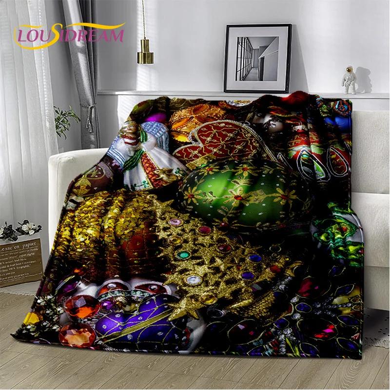 Merry Christmas Tree Santa Claus Gift Plush Blanket,Flannel Blanket Throw Blanket for Living Room Bedroom Bed Sofa Picnic Hiking