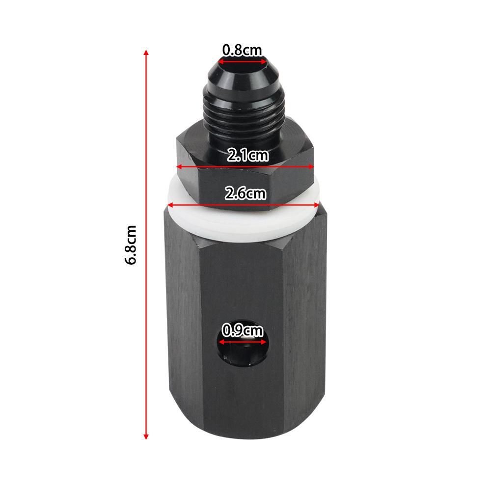 1 x 6AN Мужской Вентиляционный Клапан Алюминий+Пластик+Нержавеющая Сталь