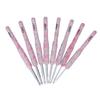 8pcs Crochet Hook Set Printing Aluminum Handcraft   Colorful Crochet Hook Ergonomic Knitting Hook for Knitters for Sewing