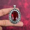 Подвеска из цельного серебра 925 пробы с гранатом, подвеска из драгоценного камня ручной работы, подарок жене, абсолютно новый кулон