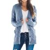 Women's Medium-Length Sweater Cardigan Hooded Jacket Fashionable Clothing From Europe and America