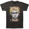 Темно-угольная футболка унисекс James Dean Flower Crown