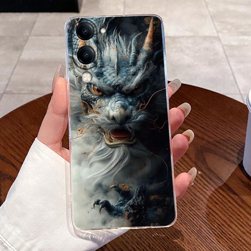 Чехол Для vivo Y04s Роскошный Милый Крутой Мальчики Девочки Мягкий силиконовый Чехол для Телефона Задняя Крышка Для Vivo Y04s Y 04s Прозрачный ТПУ Корпус