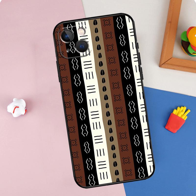 Чехол для телефона с принтом африканской ткани для iPhone 16 Pro Max 11 12 13 Mini 14 15 Pro Max XR 16e 15 16 Plus Защитный корпус