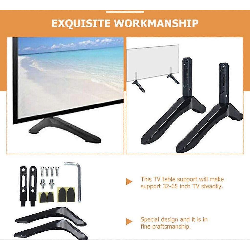 Universal TV Stand 32"-65" Inch, Base TV Table Stand Height Adjustable TV Stand less
