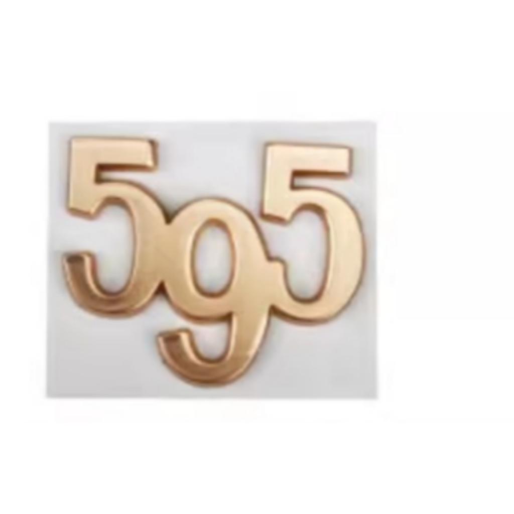 Авто Стайлинг 595 695 3D Наклейки Металлические Значки Эмблемы Декали на Кузов Крыло Задний Багажник для Логотипа 595 695