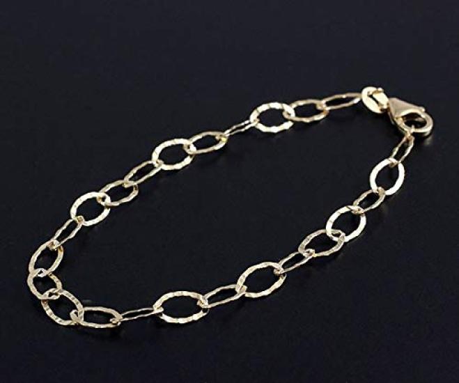 Браслет-цепочка Barzaz, 14 карат, позолоченный, простой, женский