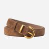 Trendy Pin Buckle Waistband Casual Business Waist Strap Women Suede Leather Belt