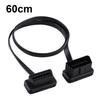 Автомобильный 16-контактный male-female OBD2 удлинительный кабель, диагностический адаптер, длина 60 см / 24 дюйма