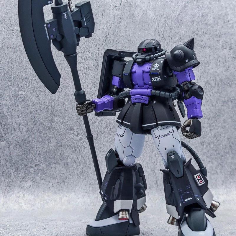 HG 1/144 GTO ZAKU Черные Трехзвездочники Кролик Mk-II Сборная Модель Кукла Меха Украшение Пазлы для Мальчиков Игрушки Подарок Коллекционный