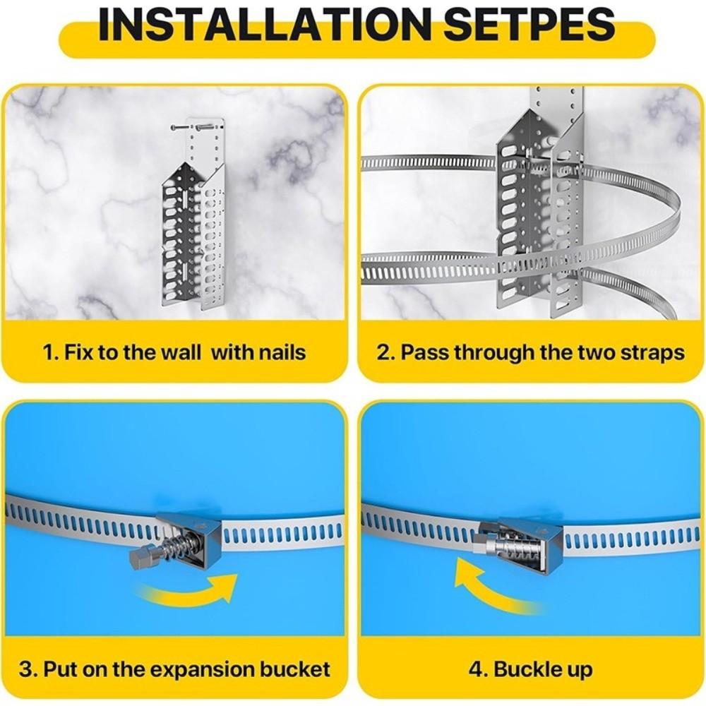 Heavy Duty Thermal Expansion Tank Holder Metal Water Heater Support Useful Wall Mounting Bracket