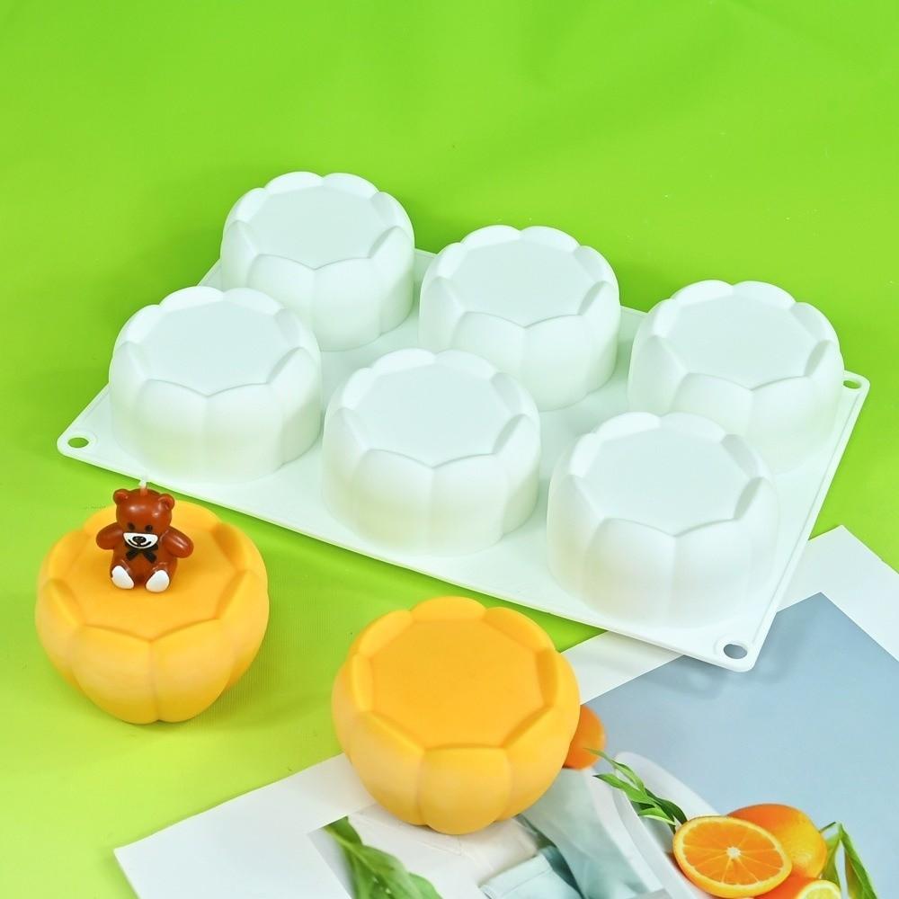 Flower Bud Design Silicone Mold Cylindrical Shape Chiffon Cake Mold New Baking Tool Cake Making