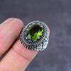 Peridot Gemstone 925 Sterling Silver Jewelry Ring Size 7 Gift For Her