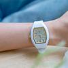 Ice-Watch Ladies Wristwatch 024033 Dome White Glitter Gold Small Second Hand Date