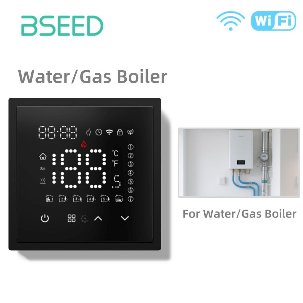 Bseed WiFi Термостат Водяной Электрический Теплый Пол Отопление Газовый Котел Температура Пульт Дистанционного Управления с Google Alexa E Серия