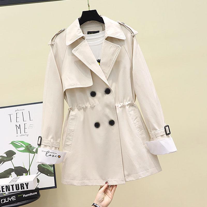 Тренчкот средний и длинный маленький мужской универсальный 2024 новая талия британский стиль популярное пальто