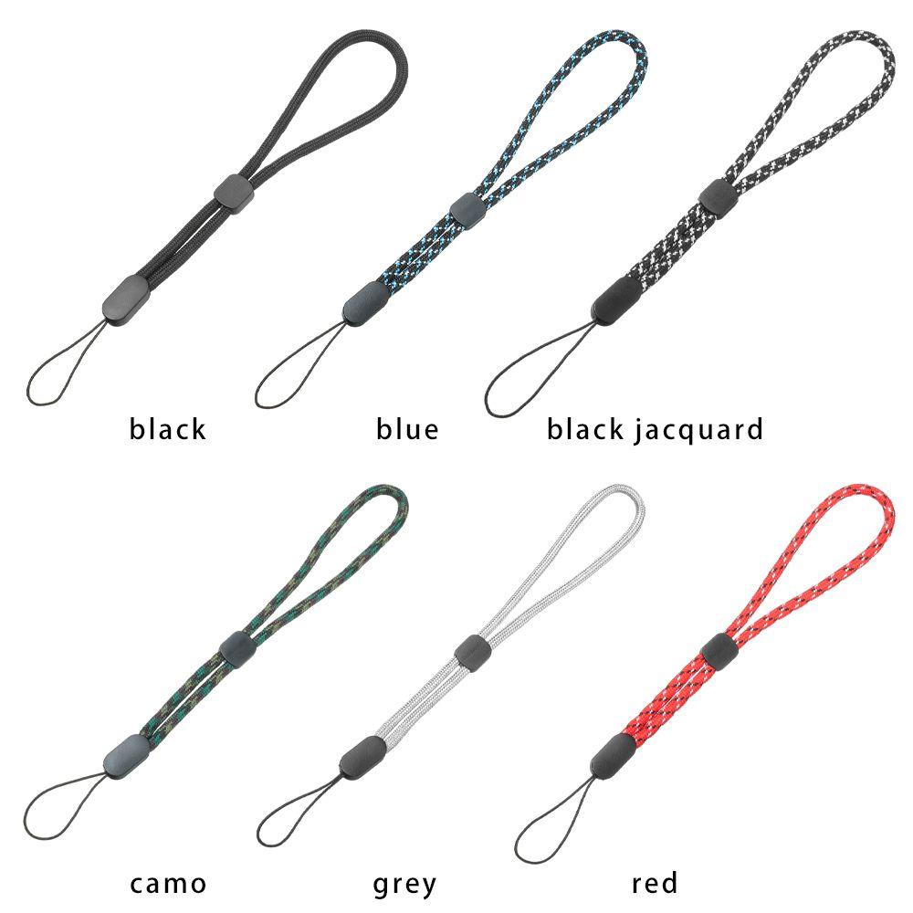 5Pcs Anti-lost Phone Lanyard Short Braid Necklace Wrist Strap U Disk Lanyard Bottle Lanyard Adjustable Key Lanyard Holders
